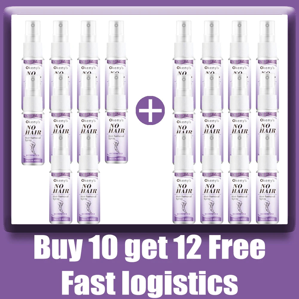 2 Minutes Fast Hair Removal Spray Painless Hair Growth Inhibitor Arm Armpit Leg Permanent Depilatory for Men Women Repair Care9*